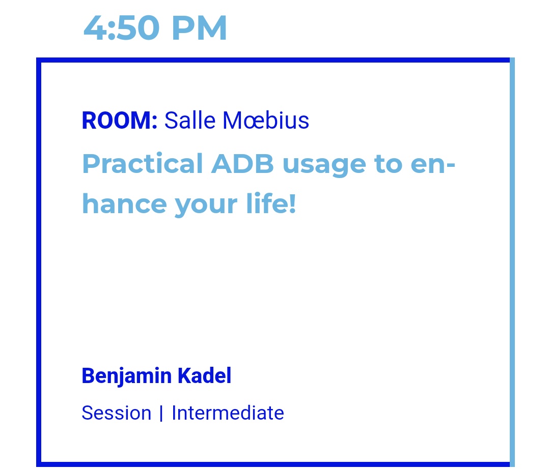 Off to Paris for <a href="/AndroidMakersFR/">Android Makers by droidCon 2026</a> tomorrow, just incase you will also be there come check out my talk on Thursday 27th April at 16:50 in the Mœbius room! See you there! 🇫🇷❤️🐛😎 #AndroidDev