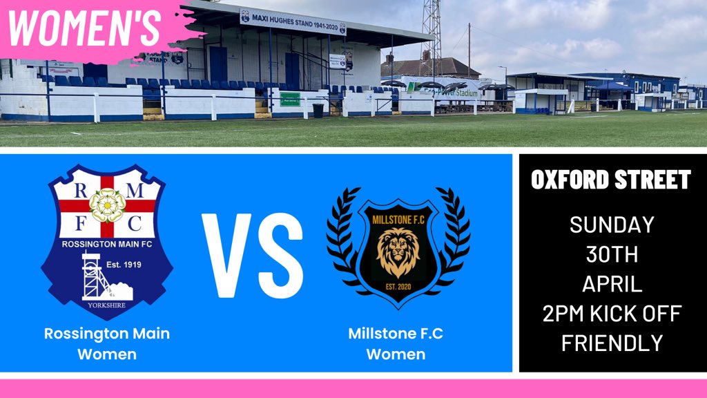 RMFC1919's tweet photo. 𝗪𝗢𝗠𝗘𝗡’𝘀

The Women’s team return to Oxford Street this Sunday for another friendly fixture as @AndrewCunning87’s side will be hoping to continue their winning run.

🆚 @MillstoneFc Women
📆 30/04/23
🏟 Oxford Street
⏰ 14:00 Kick Off 
🤝 Friendly 

#UTM https://t.co/WJzSdkcd0d