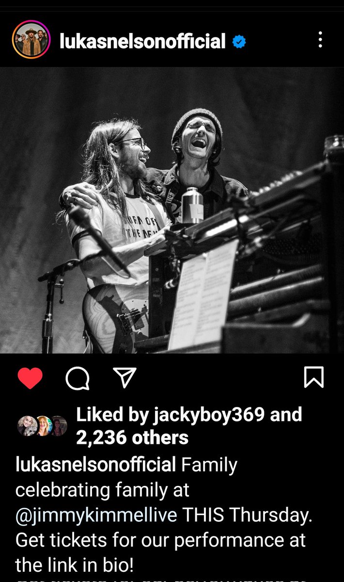 doulagensheimer's tweet photo. Sibling Love
Don't miss @lukasnelson and @jacmnelson #ParticleKid on @JimmyKimmelLive Thursday, April27th, 2023
#LukasNelsonandPromiseOfTheReal https://t.co/hMJoSWUuP7