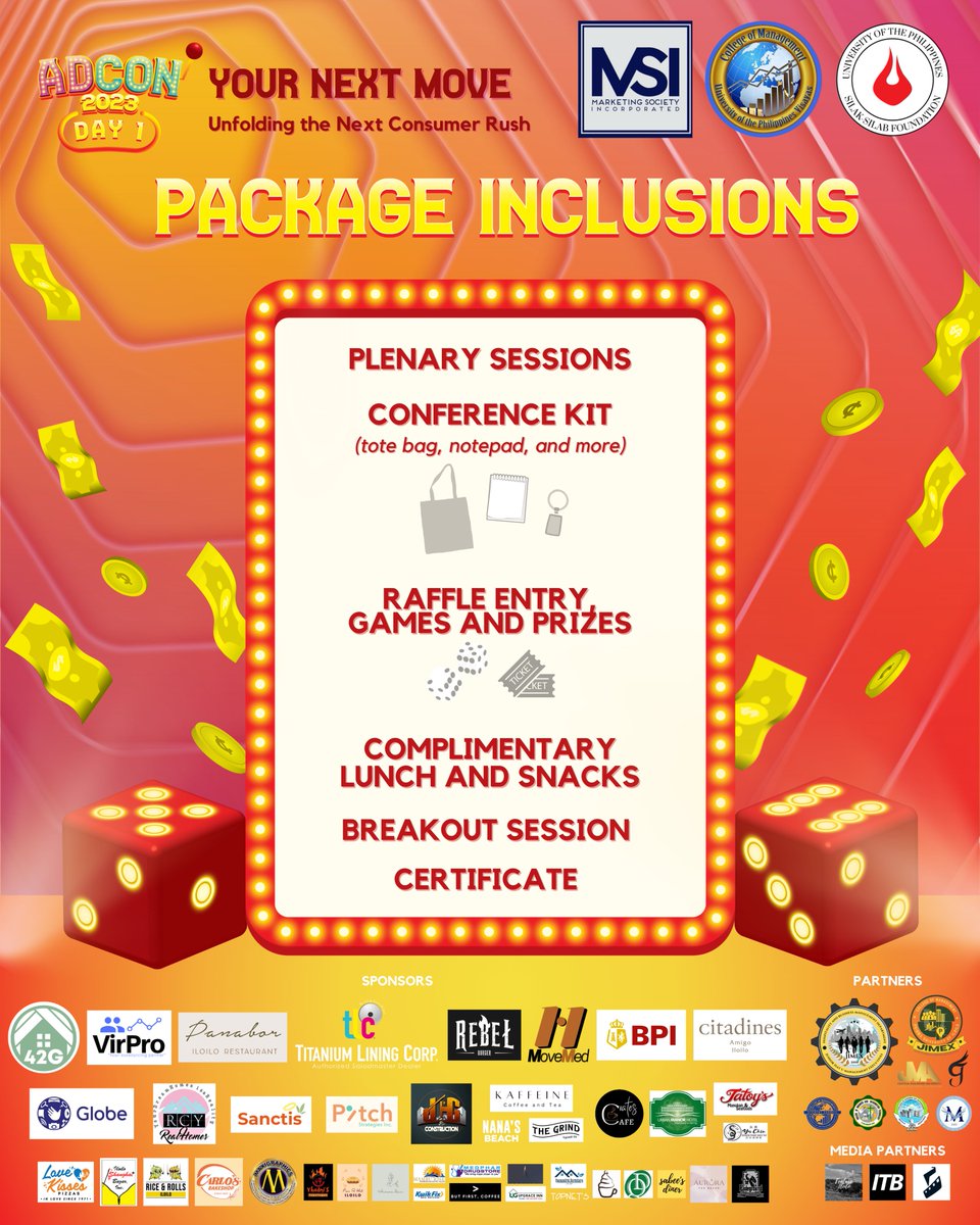 ADCON2026's tweet photo. Bet. Call. Reveal!

Time to stir up the excitement for you, Players. To keep up with the dealers of 𝐀𝐝𝐂𝐨𝐧 𝐃𝐚𝐲 𝟏, we are giving out pro-tips in making actual wins 🎰

#AdCon2023 #AdConDay1
#YourNextMove #NewConsumerRush https://t.co/tD8eFFsow6