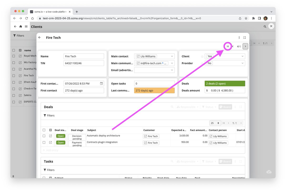 kirill_markin_'s tweet photo. User-inspired improvements! A client suggested a button for quickly returning to the first organization on the list, and we added it in just 30 minutes. Finding the best solutions for each part of ozma-io can be challenging, but we love rising to the occasion! #software #erp #crm #saas #startup #interface