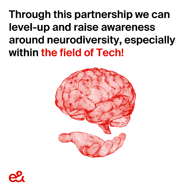 etisalat's tweet photo. We are breaking barriers and joining forces with @NDinBusiness In Business to promote workplace inclusion and #awareness for the #neurodivergent community in the #tech industry

Be part of the change today!

#eAnd #NeurodiversityInBusiness #ChangeTheWorld #NeuroInclusionNow