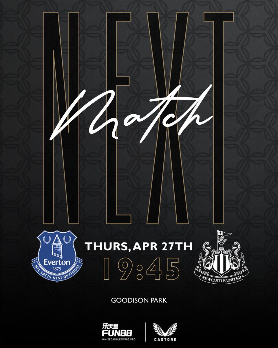 NUFC's tweet photo. Thursday night at Goodison Park. 💪

🔜 #EVENEW https://t.co/VFTHlj65sm