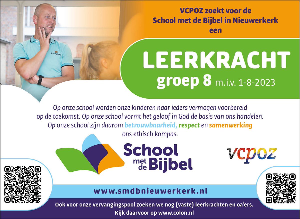 Graaf_Harrie's tweet photo. Ben of ken jij een ambitieuze ‘bovenbouwer’ in het basisonderwijs? Neem dan contact met ons op! De https://t.co/gOSVCt6o97