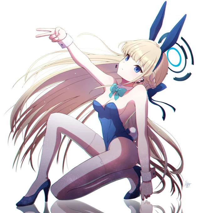 謎ポーズ飛鳥馬バニートキ #ブルアカ 