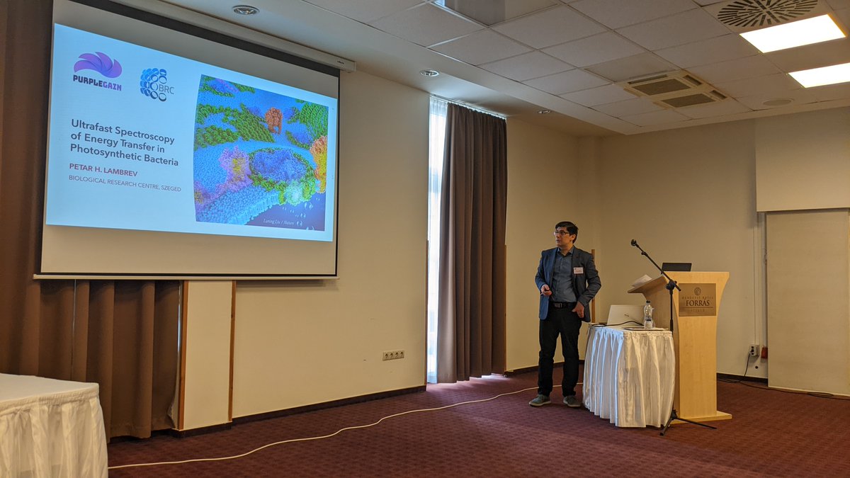 PurpleGainCOST's tweet photo. 1st #PurpleGain Workshop LIVE! Thank you Dr. Petar Lambrev and Prof. Dr. Kvetoslava Burda for your enlightening speeches! #PPB #PPBella https://t.co/wHnF6FnAFl