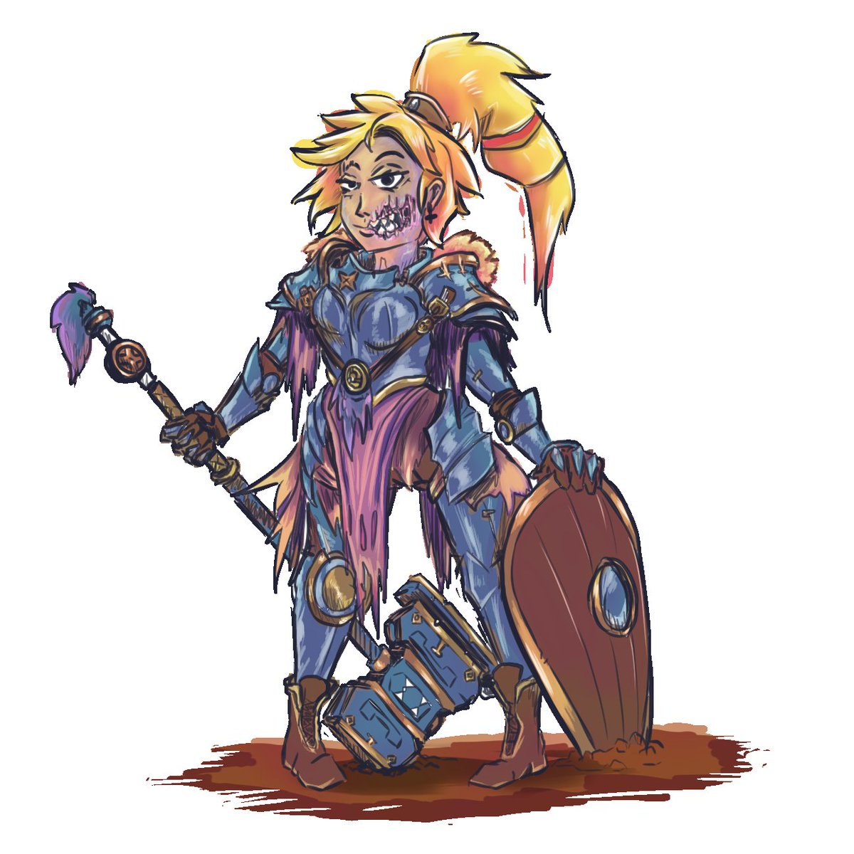 Stirni3's tweet photo. @ArtMamoon Almost forgot the Undead knight i did a while back! https://t.co/4kzjdJmHes
