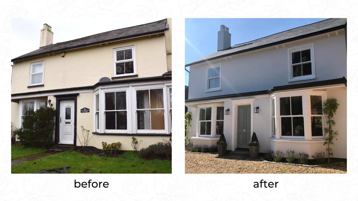 _RoseCollection's tweet image. #TransformationTuesday! This before &amp;amp; after speaks for itself, the finished project boasts high-performance #RoseCollection sash windows - with the benefits of security, low maintenance, noise reduction, energy efficiency - all in a slim, authentic, traditional package 😍
