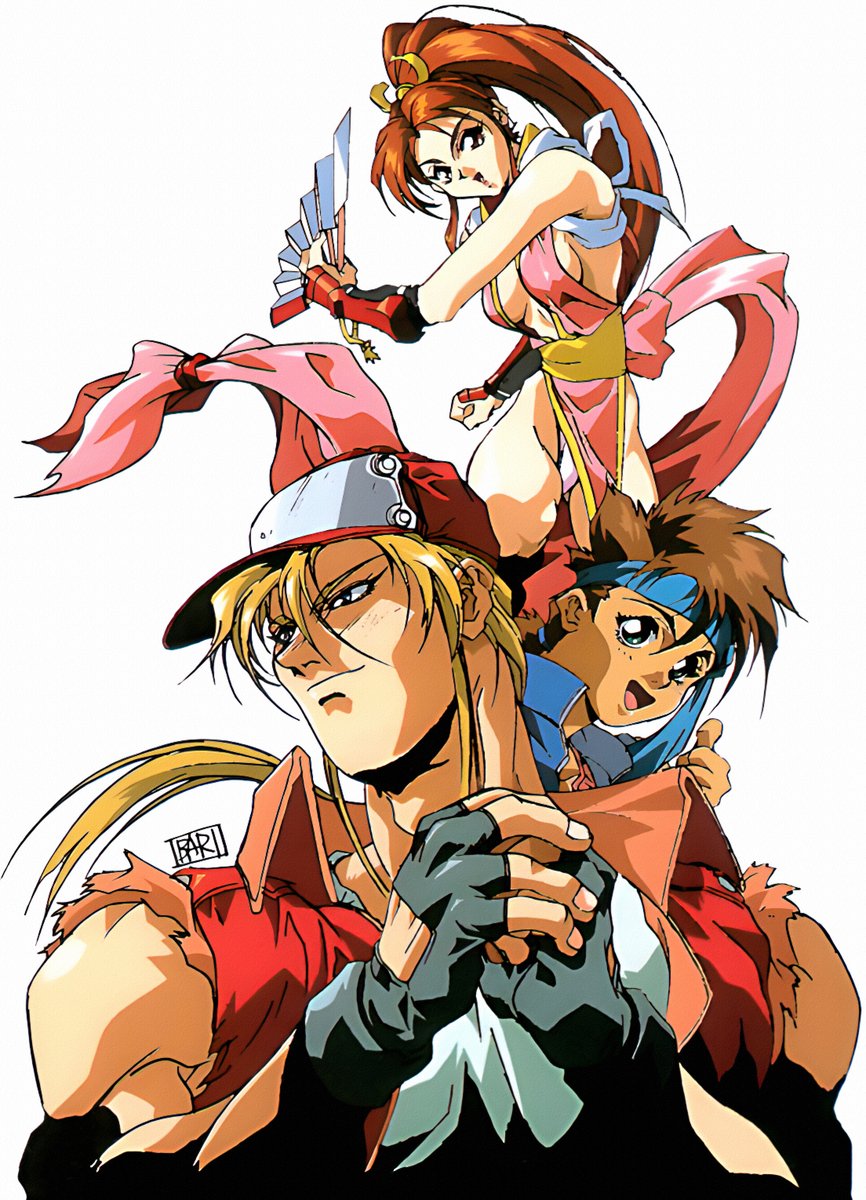 Here's the last pieces of #FatalFury artwork by Masami Obari from