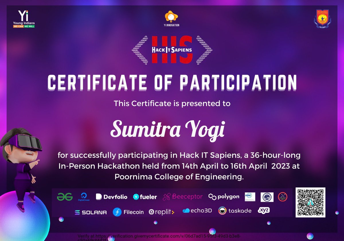 SumitraKhatri10's tweet photo. #Hack_IT_Sapiens
#HIS_2k23
@HackIT_Sapiens https://t.co/IHHqeaC9px