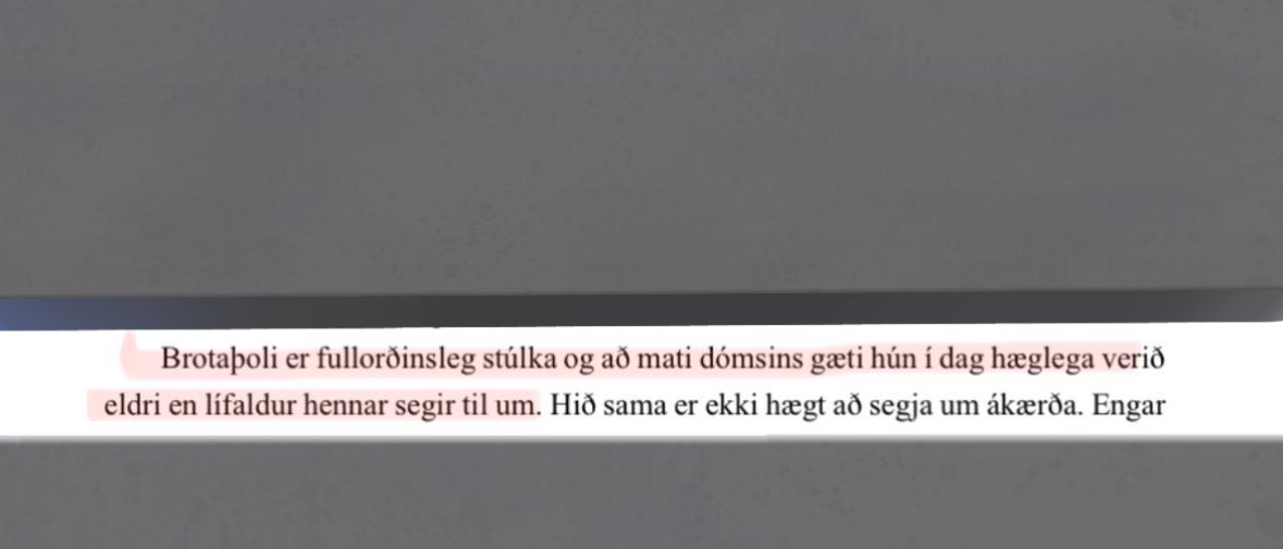 Guð minn almáttugur. Er sá sem skrifaði/sagði þessa setningu ennþá að vinna við svona mál?