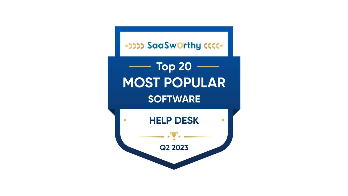 saasworthy's tweet photo. SaaSworthy ranks Deskpro as the Most Popular Software in Help Desk.
https://t.co/dPaCXoO0qC
Well done team @deskpro!
#saasworthy #deskpro #awards #helpdesk #saas https://t.co/yY82d6axGG