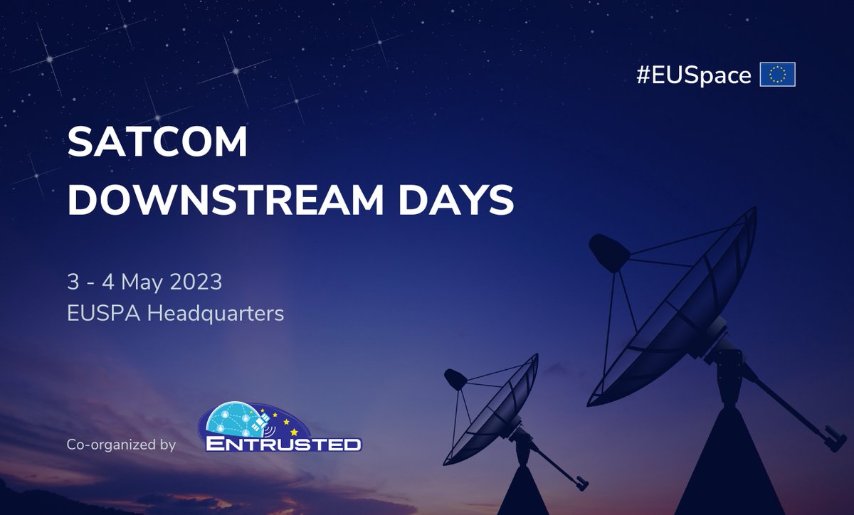 Już 🗓3-4 V w Pradze🇨🇿 ciekawe spotkanie dla wszystkich zaangażowanych w bezpieczną łączność satelitarną w 🇪🇺 - dostawców usług oraz obecnych lub przyszłych użytkowników z rozmaitych instytucji publicznych czy służb.
▶ bit.ly/SatComDSDays ◀
#POLSA #GOVSATCOM #EUSpace