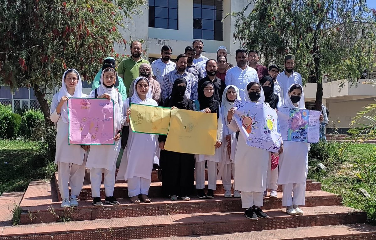 NssGdctmd's tweet photo. Poster making competition organised by NSS unit of GDC Thannamandi to celebrate "World Creativity and Innovation Day" on 24-04-2023

@NssrdD  @_NSSIndia  @ianuragthakur  @NisithPramanik @OfficeOfLGJandK @NssJammu   @muhammad_shoket https://t.co/43YxnNG1aJ