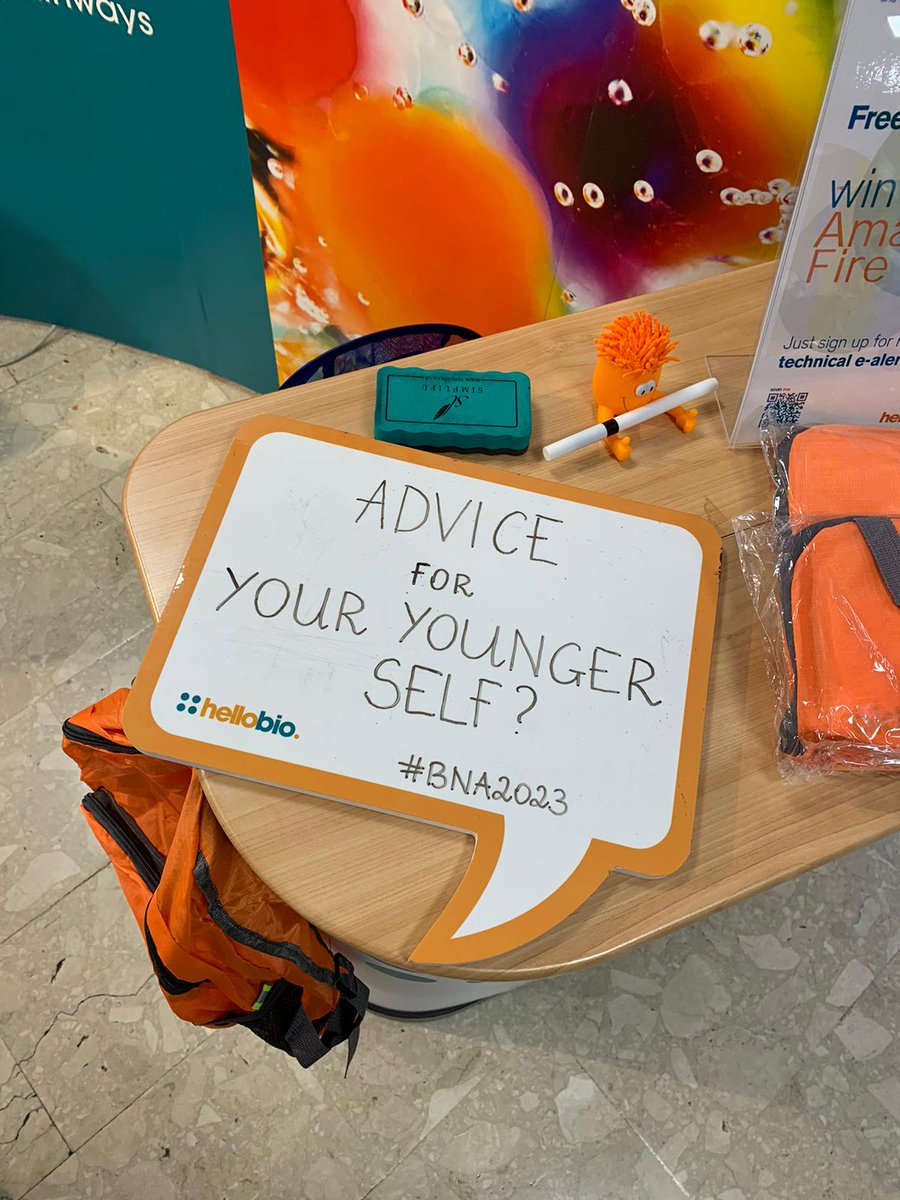 We're asking #BNA2023 attendees... what would be your advice for your younger self? Tell us what advice YOU would give in the comments below! #neuroscience #lifescientists #neuroscientists #earlycareerresearchers #scienceadvice #adviceforscientists