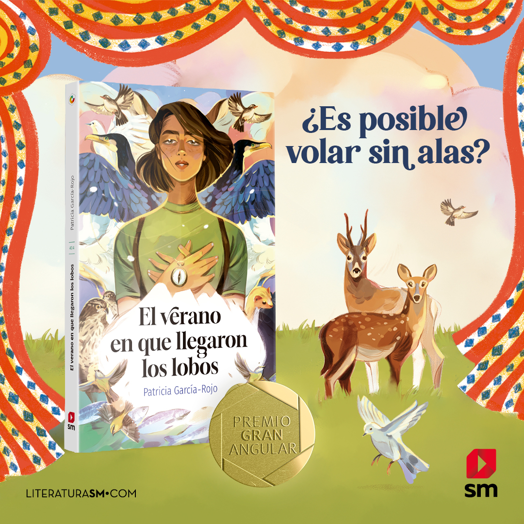 SMlibros_es's tweet photo. ¡Os presentamos a la ganadora del Premio SM Gran Angular 2023! Patricia García-Rojo (@patriciagrc) por "El verano en que llegaron los lobos" una novela que destaca por plantear una interesante reflexión sobre los prejuicios combinando fantasía, amor y misterio.
#PremiosSM23 https://t.co/3kRgUhbD2d