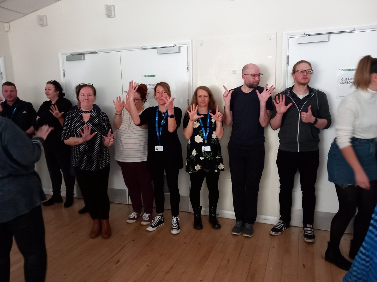 A wonderful start to the Living Well Derbyshire North East Derbyshire &amp; Bolsover away day. Lots of teamwork and smiles 😃 <a href="/derbyshcft/">Derbyshire Healthcare 💙</a>