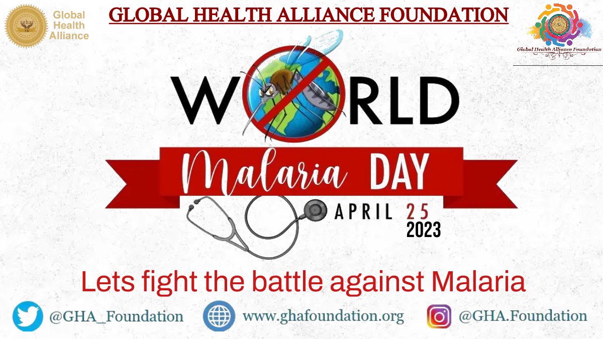 Let's all come together for a #malariafree World
#WorldMalariaDay 

#WorldMalariaDay2023 #Malariaday #MalariaDay2023 #malariaawareness #malariaprevention #malariafree #malaria #HealthForAll #Health #Ghafdn2030 #HealthyLiving
#immunizationWeek #immunization
#vaccination #vaccine