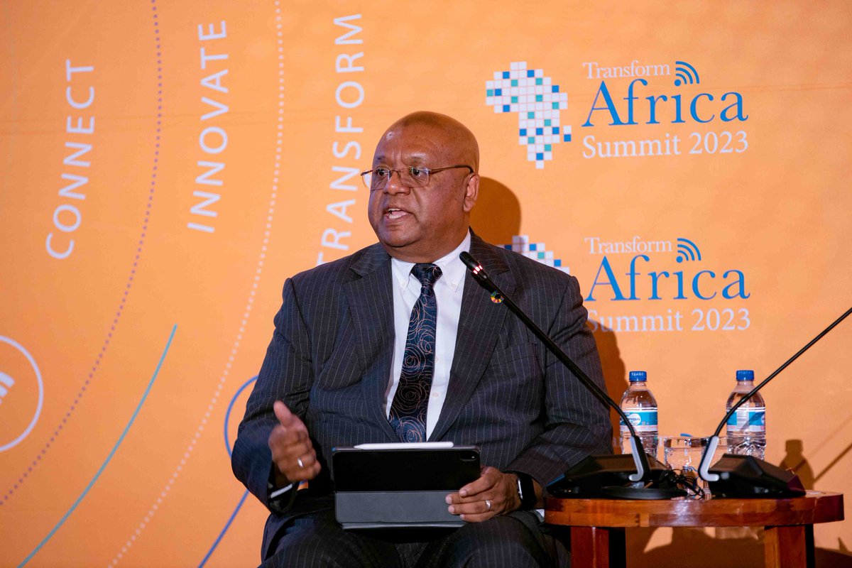 UNICEFZIMBABWE's tweet photo. We are at the Transform Africa Summit #TAS2023. In order to build resilient digital ecosystems in Africa through sustainable investments, @fayaz_king speaks on the need for a strong foundation for the pillars of Access, Connectivity, Devices, Affordability. #DigitalTransformation https://t.co/1EGY9HI7cL