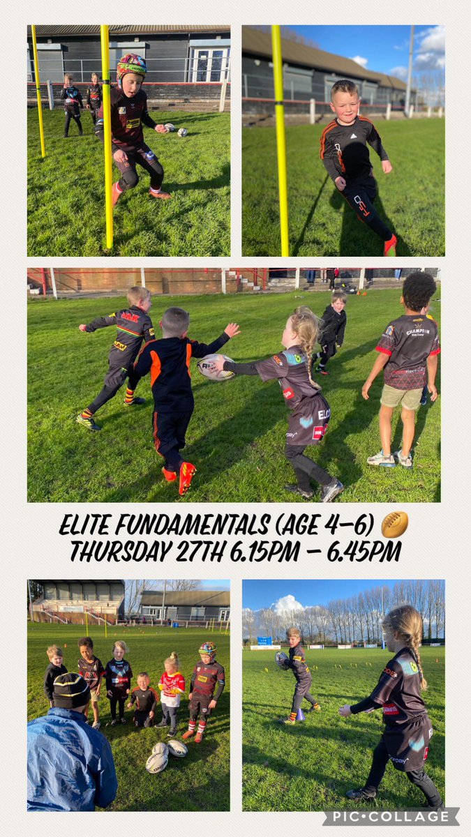 Our next Elite Fundamentals session (age 4-6) is this Thursday 27th April! <a href="/LSH/">Leslie Hitchcock</a> rugby club.
 Get in touch to book a place 🏉✅👫