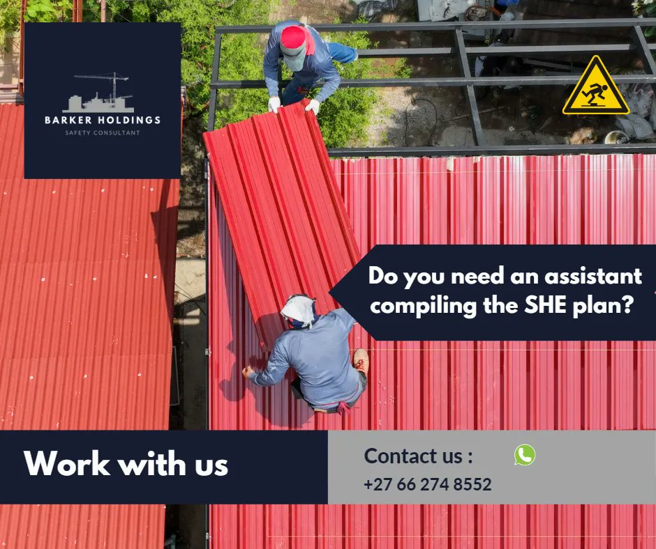 BHolidings's tweet image. At Barker Holdings, we can assist you with identifying potential risks and hazards in your workplace, evaluating their severity and developing safe work procedures to mitigate them. #workplacesafety #riskassessment #safeworkprocedures