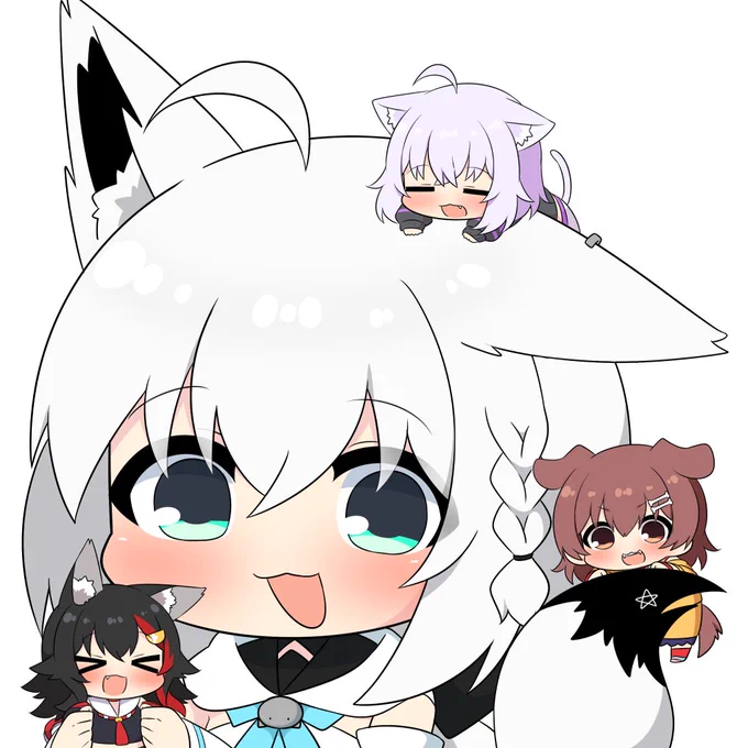 げまず! #絵フブキ #みおーん絵 #絵かゆ #できたてころね 