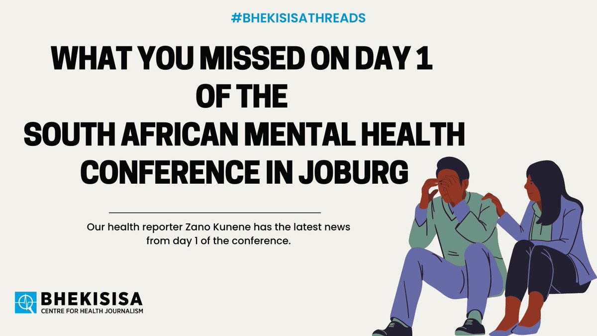 [THREAD] Our <a href="/KuneneZano/">Zano Kunene</a> is at the #SAMentalHealth Conference in Joburg where South Africa’s new #mentalhealth action plan was introduced by Crick Lund, a professor <a href="/KingsGHI/">King's Global Health Institute</a>.