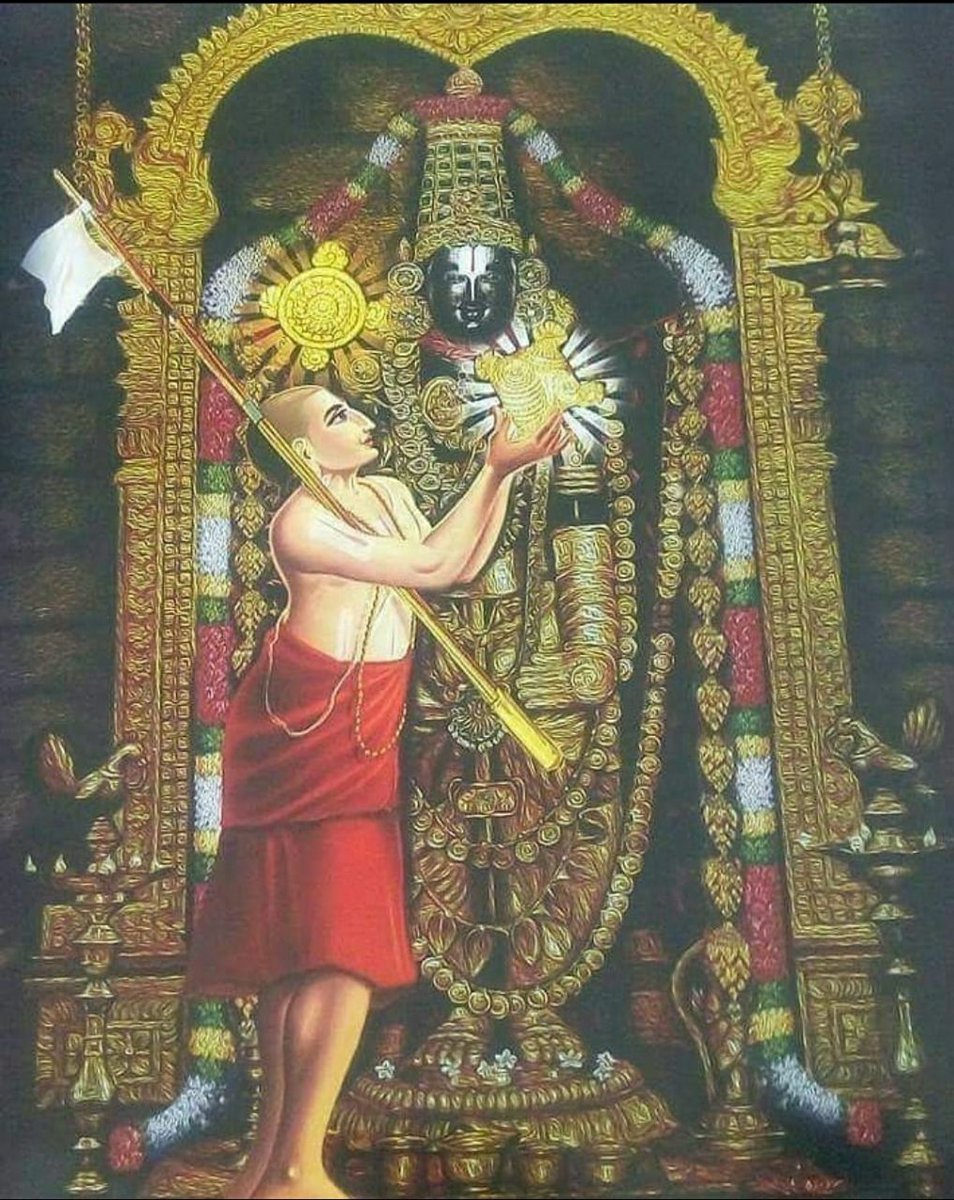 The_sidhantin's tweet photo. Today marks the auspicious day when Anant Sesha bhagvan (who came as Lakshman in treta and balram in dwapar) came to earth in  Kaliyuga as Jagadguru Ramanujacharya to show the correct path prescribed by every Hindu scriptures to reach hari
#RamanujacharyaJayanthi https://t.co/onxesr9si4