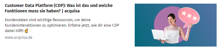 SchoberGroup's tweet photo. Was ist eine CDP und was sollte sie unbedingt leisten? Martin Brahm, geschäftsführender Gesellschafter der Schober Information Group, verrät in seinem Fachbeitrag in acquisa, mit welchen Funktionalitäten die besten Kampagnen-Ergebnisse garantiert werden: https://t.co/8Ie9Rvjr1B https://t.co/UldJ0lyWnK