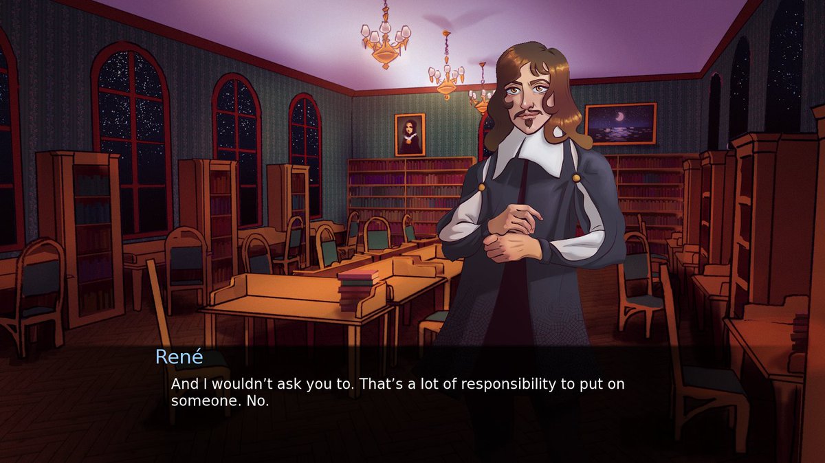 Made a visual novel about dating philosophers

neguli.itch.io/sophophilia

#visualnovel #indiedev #indiegame