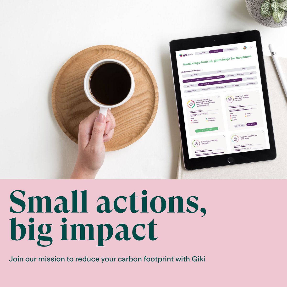 EurestUK (@eurestuk) on Twitter photo We've teamed up with personal carbon footprint platform <a href="/gikiearth/">Giki 💚 Think Carbon</a> to enlighten our team about their lifestyle's environmental impact.📱
In just 3 weeks, they have saved:
• 221,718 litres of water ( 1,231 bathtubs 🛀)
• 4,020 m2 of land use (20 tennis courts 🎾)
And more! We've teamed up with personal carbon footprint platform <a href="/gikiearth/">Giki 💚 Think Carbon</a> to enlighten our team about their lifestyle's environmental impact.📱
In just 3 weeks, they have saved:
• 221,718 litres of water ( 1,231 bathtubs 🛀)
• 4,020 m2 of land use (20 tennis courts 🎾)
And more!
