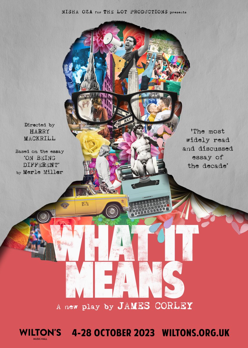 TheLotProds's tweet photo. 📣 New Show Announcement 📣
🏳️‍🌈 WHAT IT MEANS by James Corley 🏳️‍🌈

An adaptation of the iconic LGBTQ+ Rights essay 
ON BEING DIFFERENT by Merle Miller starring RICHARD CANT

@WiltonMusicHall 4th - 28th Oct
🎟️ INFO &amp; TICKETS https://t.co/BmAbf0shK6

#londontheatre #queervoices https://t.co/3CeUwwX3l2