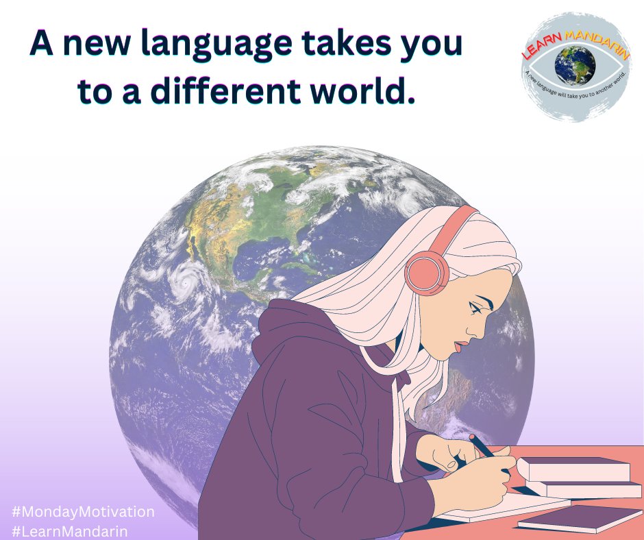A new language takes you to a different world. 

#MondayMotivation #LearnMandarin