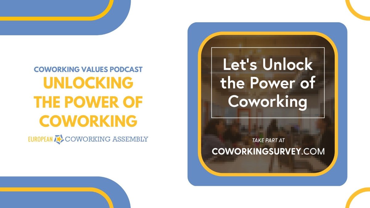 Unlock the power of coworking with the #CoworkingValuesPodcast.

There is no doubt that our industry is transforming rapidly.

<a href="/Herzblutfaktor/">Johanna Voll</a> shares her ideas on the <a href="/deskmag/">DESKMAG</a> survey, so be sure to tune in here: 
coworkingassembly.eu/podcast/unlock…  

#coworking #podcast