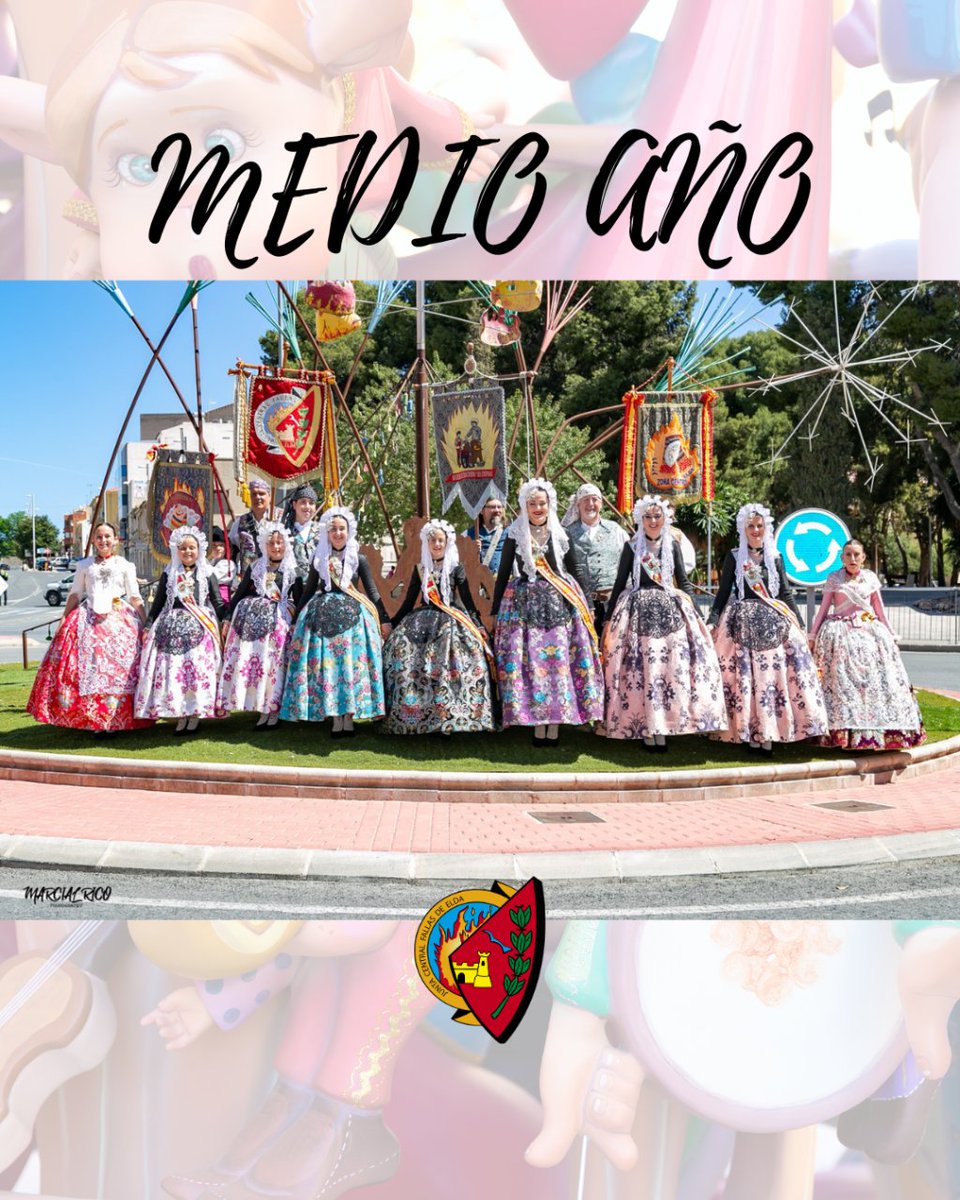 JCFallas_Elda's tweet photo. 🔥 COMISIONES FALLERAS
Quienes mejor para poner luz y color en la Media Fiesta. Comisiones Falleras Eldenses, con sus cargos de Honor y ataviados con sus mejores galas para la ocasión.
📷 Marcial Rico
#fallaselda #madeinelda #patrimoniodelahumanidad #falleras #medioañofallero https://t.co/xiBotj2FI8