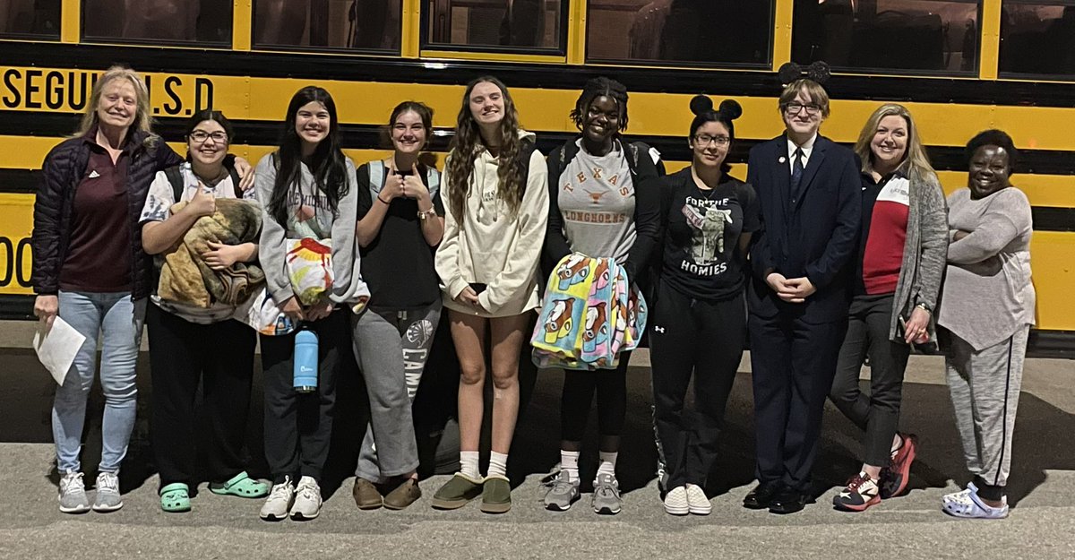 bpaseguin's tweet photo. Anaheim, here we come! Seguin BPA’s National Qualifiers were up bright and early at 3:30 this morning to take on Anaheim, California for the BPA National Leadership Conference! We’re excited!

#BPANLC2023 #BPANLC23
@BPAconnect @txbpaa3r3 @txbpa https://t.co/BNZu1g6itm