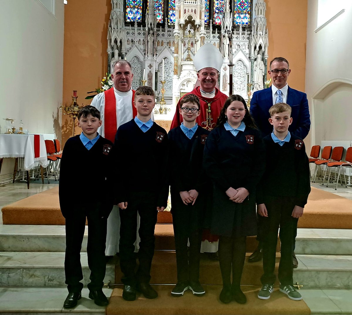 Well done to our students who made their Confirmation on Saturday in the Cathedral with Fr Paul &amp; <a href="/Bishop_Dempsey/">Bishop Paul Dempsey</a> @achonrydiocese
