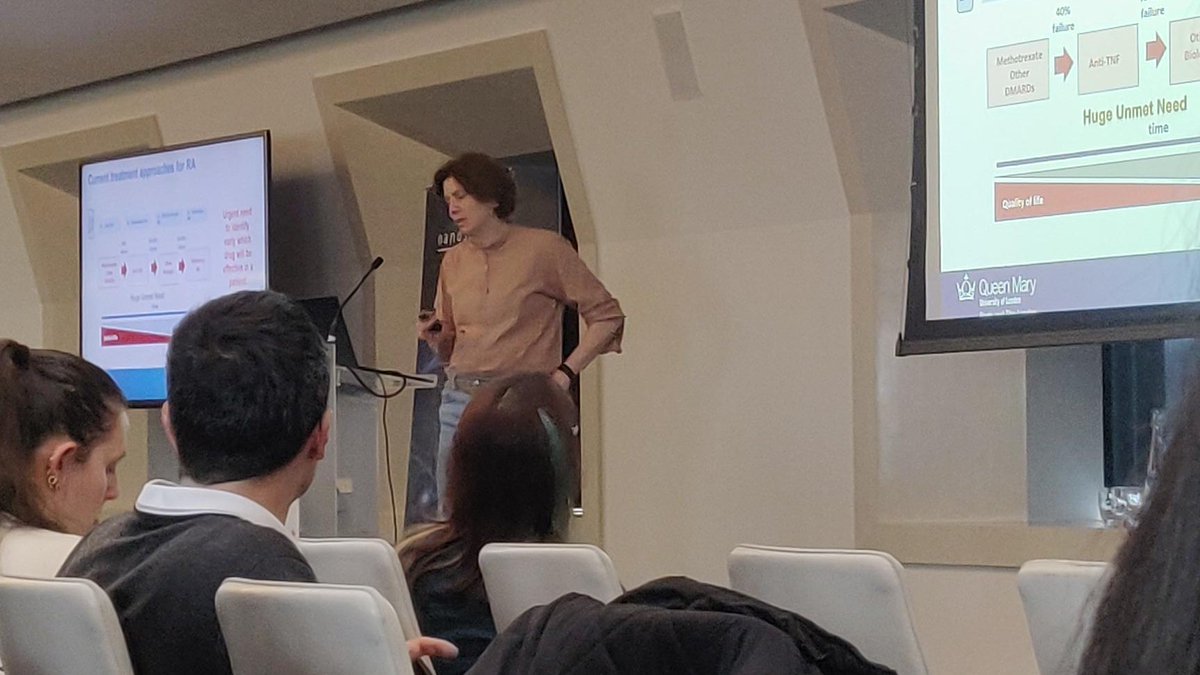 Great talk given yesterday by Dr Liliane Fossati-Jimack at the Nanostring European Summit in London.    

see the link 👉 nanostring.com/about-us/event………   

One step closer to #precision medicine in #Rheumatoid Arthritis!!!