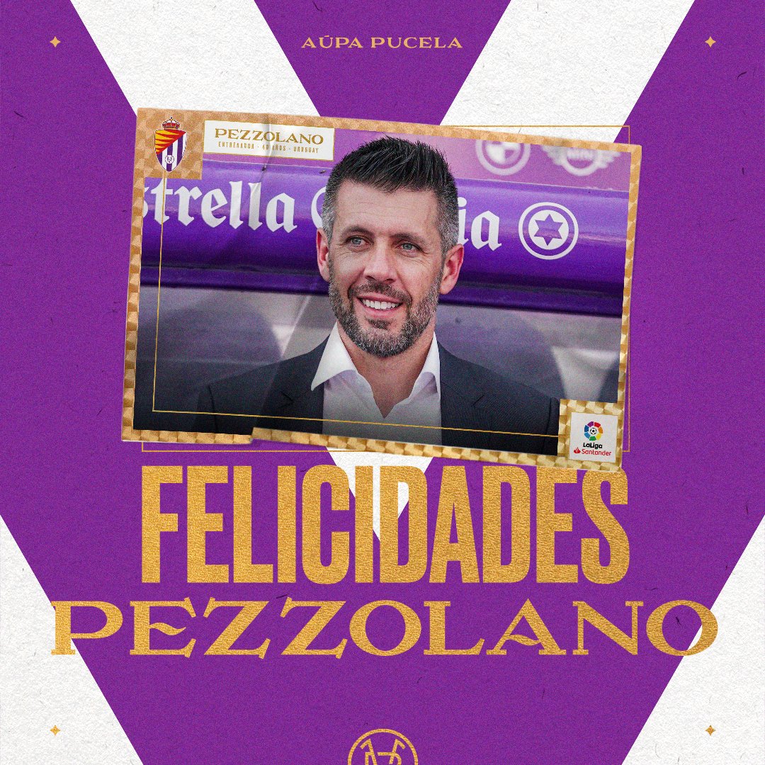 🎂 Hoy es el cumpleaños de nuestro entrenador 🫡 👏 ¡Muchas felicidades de parte de todos los blanquivioletas, @papapezzolano! 💜