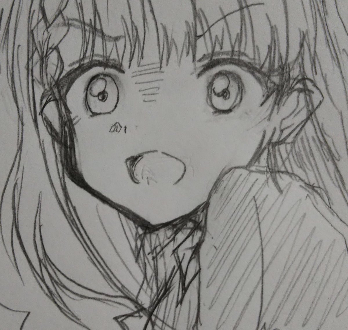 四コマ漫画の下書きも一応描いた。 