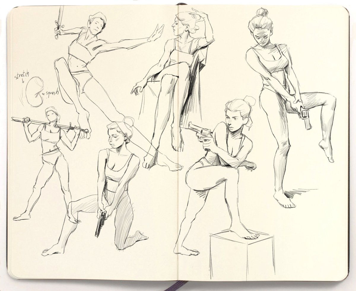 And short poses, they both feed of eachother. Quick studies help you understand the energy, long studies make you understand the light/shadow/anatomy better.