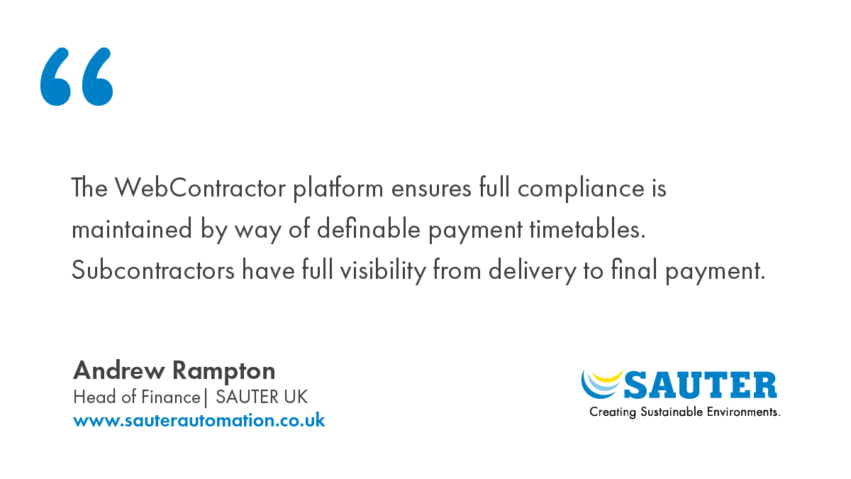 WebContractor (@web_contractor) on Twitter photo In our latest case study, long-standing customer <a href="/sauteruk/">Sauter Automation</a> discusses the challenges that implementing the <a href="/web_contractor/">WebContractor</a> platform has addressed and the benefits it has delivered for the business and its #subcontractors: eu1.hubs.ly/H03Bgwf0. #SmartBuildingControl In our latest case study, long-standing customer <a href="/sauteruk/">Sauter Automation</a> discusses the challenges that implementing the <a href="/web_contractor/">WebContractor</a> platform has addressed and the benefits it has delivered for the business and its #subcontractors: eu1.hubs.ly/H03Bgwf0. #SmartBuildingControl