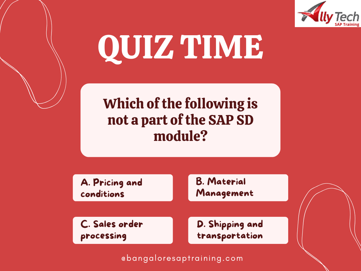 saptrainingbtm's tweet photo. Quiz Of The DaY

Email: saptrainingbtm@gmail.com
Address:
B-1, 1st Floor, Bannerghatta Slip Road KEB Colony, New Gurappana Palya, BTM Layout 1 Bengaluru, Karnataka 560029
Call: 096062 83331 https://t.co/EjheIAMsDn