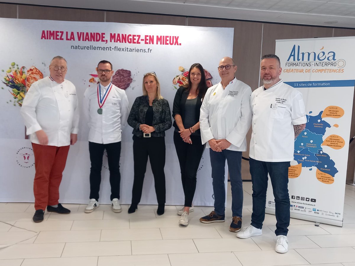 InterbevGdEst's tweet photo. Début des épreuves pour le 2eme concours des #Ardoises du @regiongrandest sur le thème #flexisportif #aimezlaviande #mangezenmieux @LesFlexitariens @AlmeaFormations https://t.co/SgJmVqqUmM