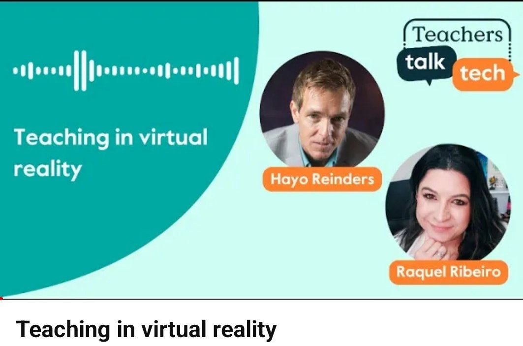 Integrating Virtual Reality #VR to class purpose &amp; content can add to the learning and cultural experience of the language students. 
#ELT 
youtu.be/hTfroWR9HgE 🎧
#podcast 🎙