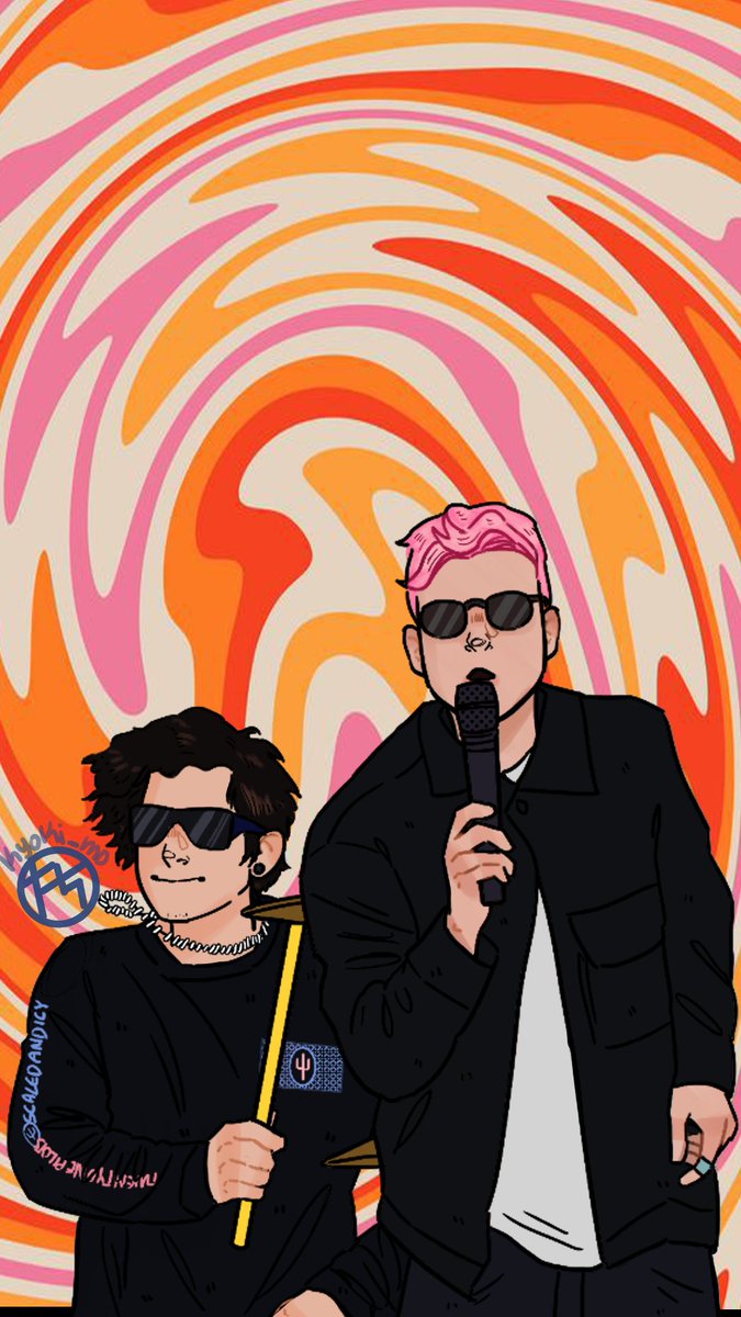 kyoki_mo's tweet photo. drawing i made when it came out #scaledandicy de @twentyonepilots https://t.co/LbRQquRvBo