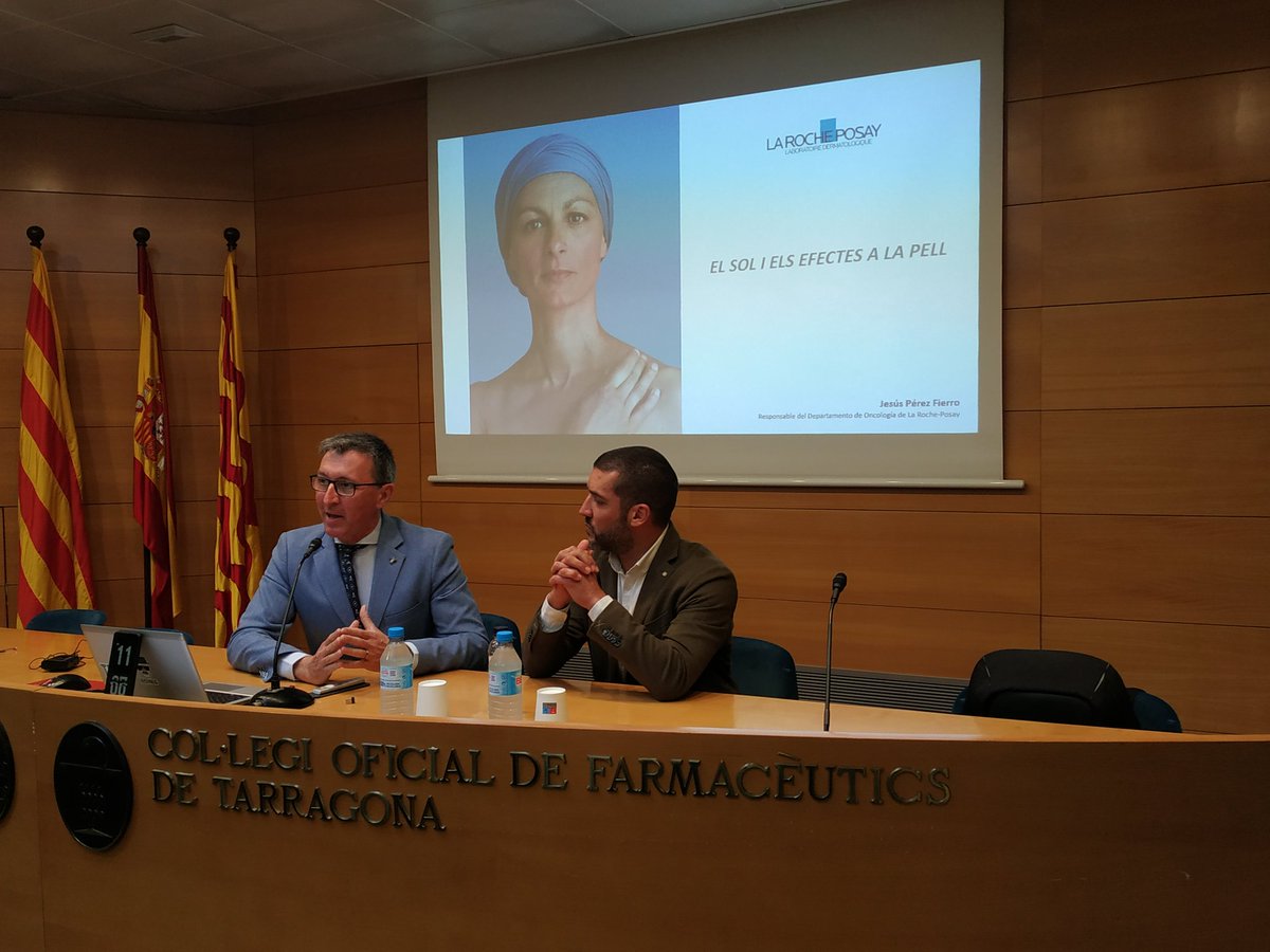 COFTarragona's tweet photo. Comença la jornada "El sol i els efectes a la pell" 🌞 . Amb col•laboració amb @ContraCancerTAR @LaRochePosay_ES https://t.co/10Ll9JSGPf