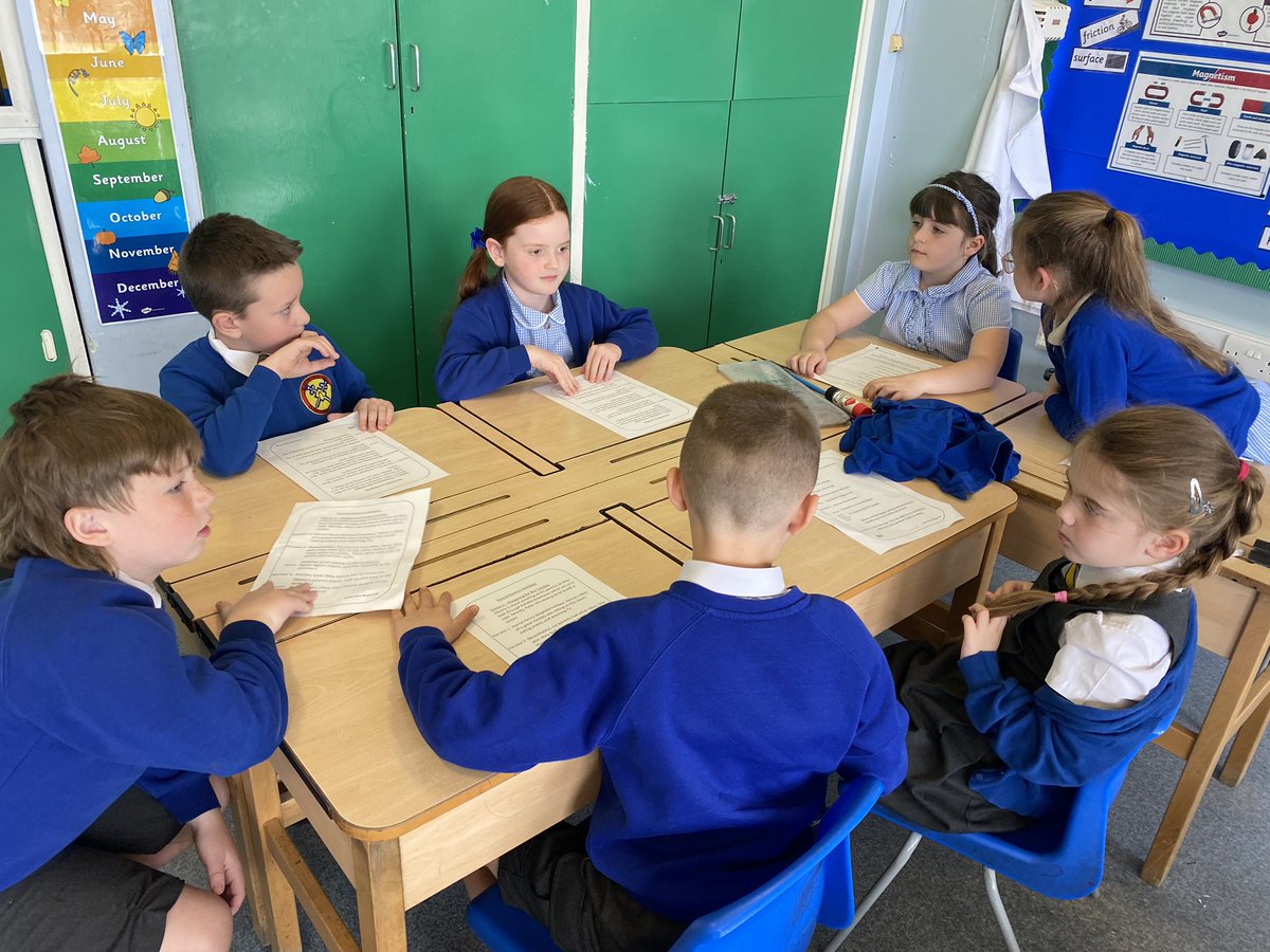 StPPPrimaryY3's tweet photo. We’ve started looking at play scripts this week. Year 3 enjoyed reading through a scene created from the book ‘Horrid Henry’ Children had a go at acting out the scene in small groups #literacy #playscripts #horridhenry https://t.co/bQF9kwMQrF