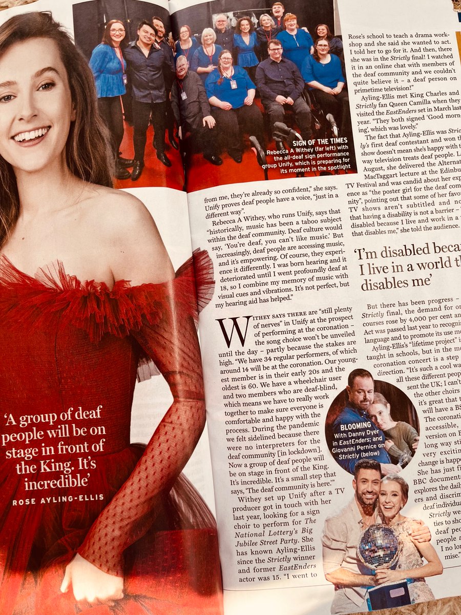 Rebecca A. Withey (@dancingphoenix) on Twitter photo The secret is out! <a href="/UnifySign/">UNIFY - Deaf Sign Performers</a> will be performing for the King at the Coronation Concert, broadcast live on Sun 7th May! So proud. We are an all #deaf #BSL using group. #coronationchoir #KingsCoronation The secret is out! <a href="/UnifySign/">UNIFY - Deaf Sign Performers</a> will be performing for the King at the Coronation Concert, broadcast live on Sun 7th May! So proud. We are an all #deaf #BSL using group. #coronationchoir #KingsCoronation