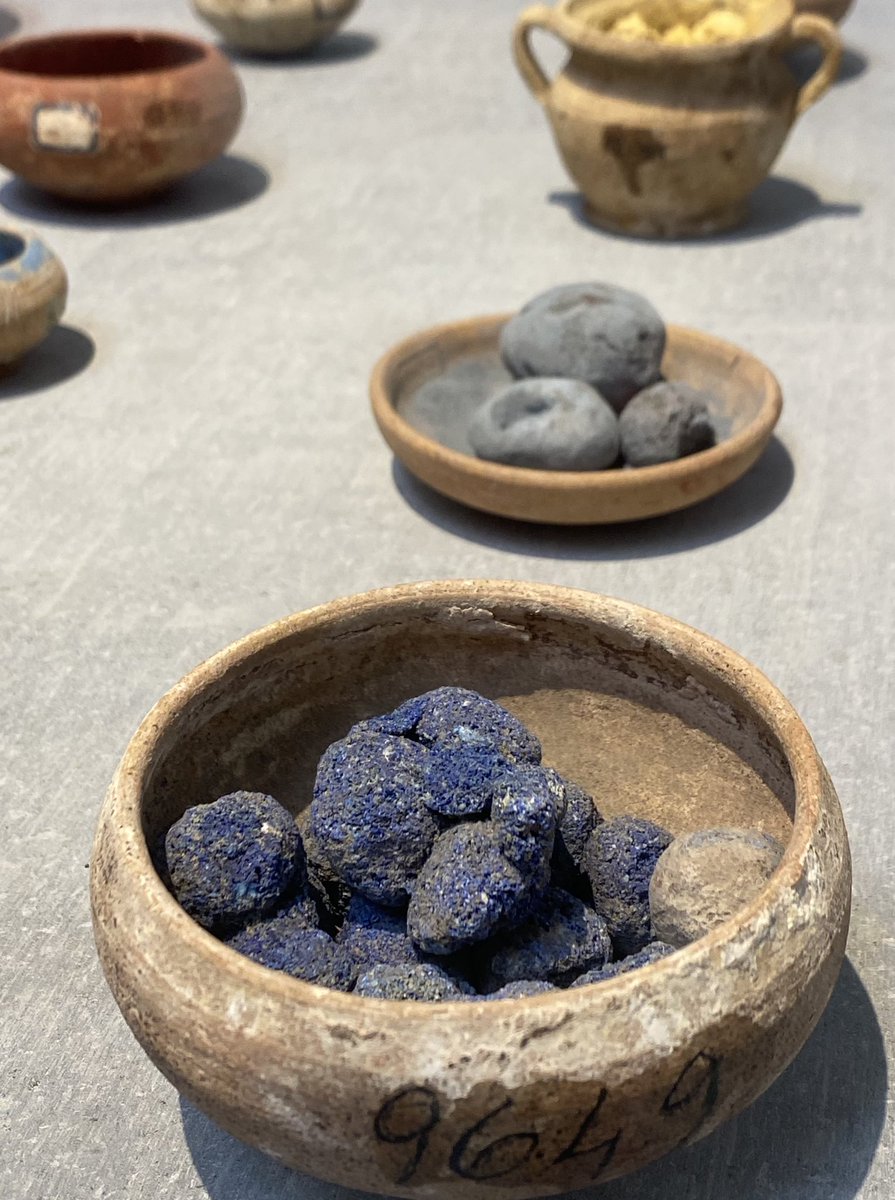 pompei79's tweet photo. That the colourful paint pigments survived in their original pots in #Pompeii is something that will continually amaze and delight me. https://t.co/8hCBTWm5cS